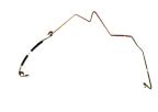 7C193E586AE Power Steering Hose for FORD 