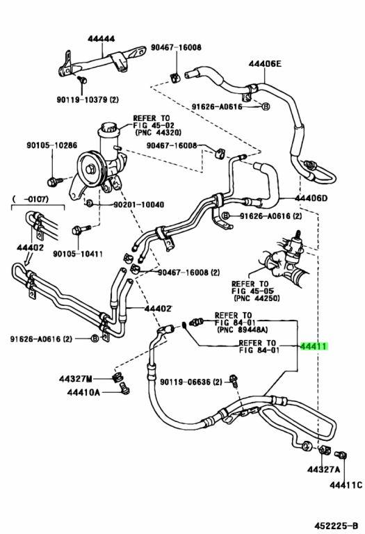 4441153030 Power Steering Hose for TOYOTA 